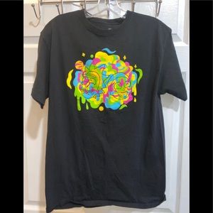 RICK AND MORTY ADULT'S TEE BLACK SIZE MEDIUM T-SHIRT